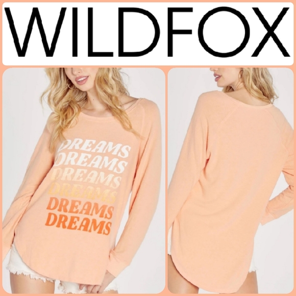 *FINAL* NWT Wildfox "Dreams" Raglan Oversized Pullover - Picture 1 of 8
